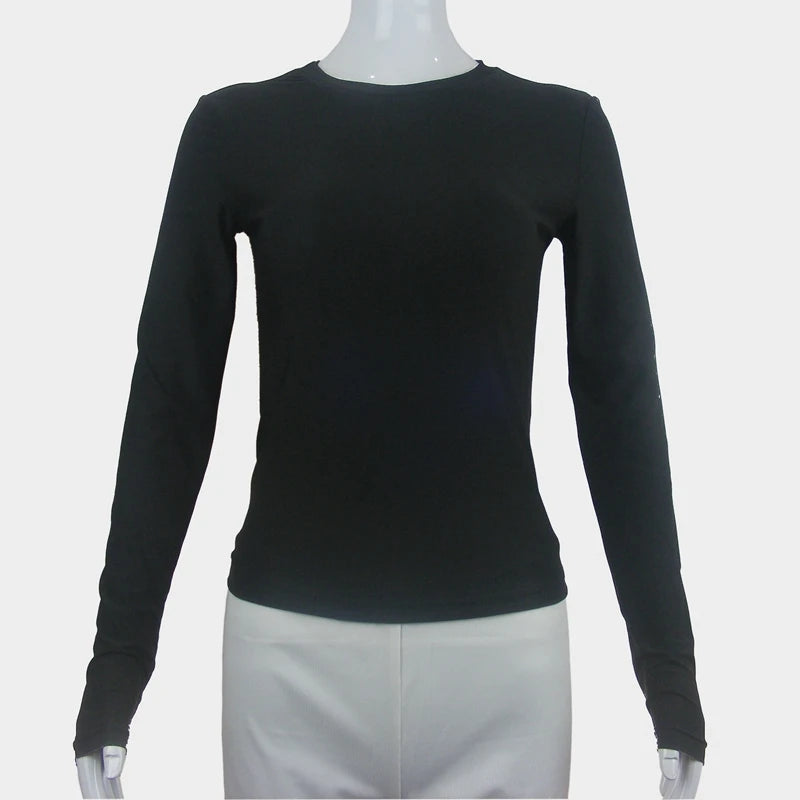 Women's Slim Fit Long Sleeve Knit Top